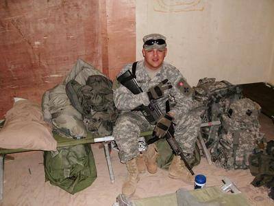 Jake D'Angelo during Army service