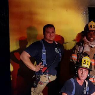 Jake D'Angelo as a firefighter and paramedic