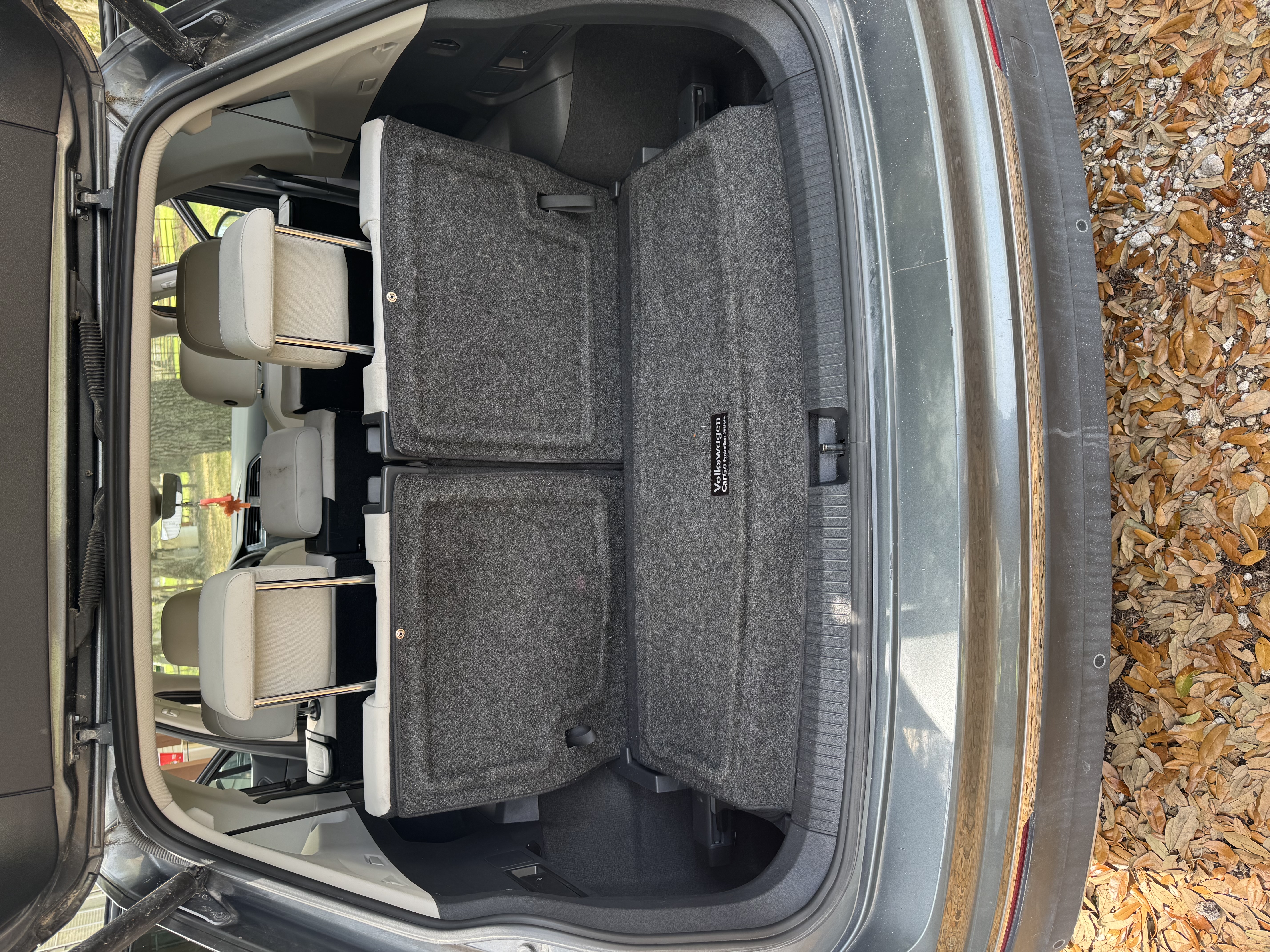 Volkswagen Tiguan cargo area after detailing and cleanup